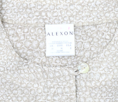 Alexon Women's Beige Animal Print Cardigan UK 10