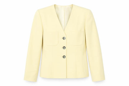 Womens UK Size 10 Jacques Vert Regular Ivory Blazer
