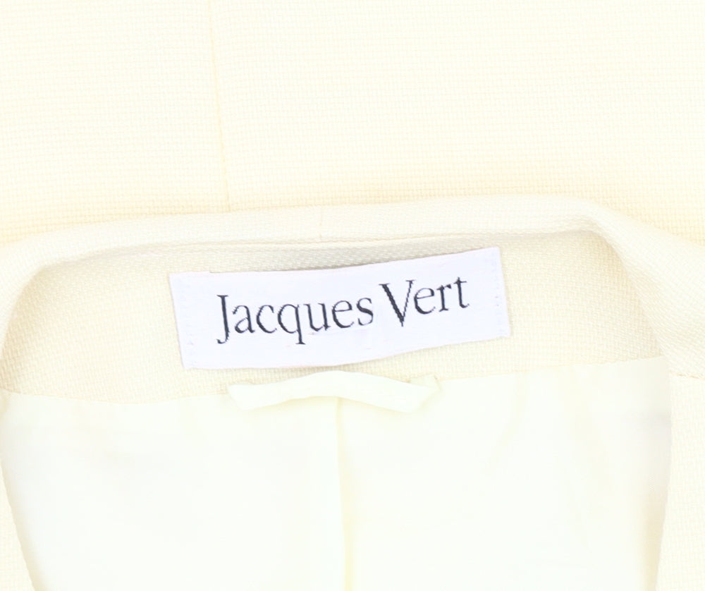 Jacques Vert Women's Ivory Blazer Size 10 Classic