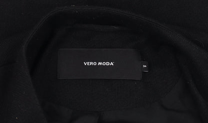 Womens UK Size 6 VERO MODA Black Basic Coat