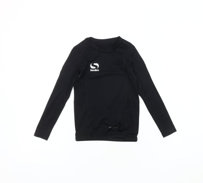 Sondico Boys' Black 5-6Y Long Sleeve Football T-Shirt