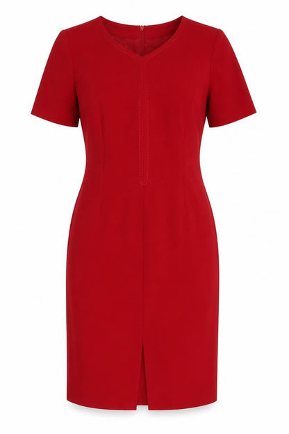 Jacques Vert Women's Red Sheath Dress Size 12