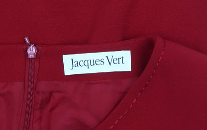 Jacques Vert Women's Red Sheath Dress Size 12