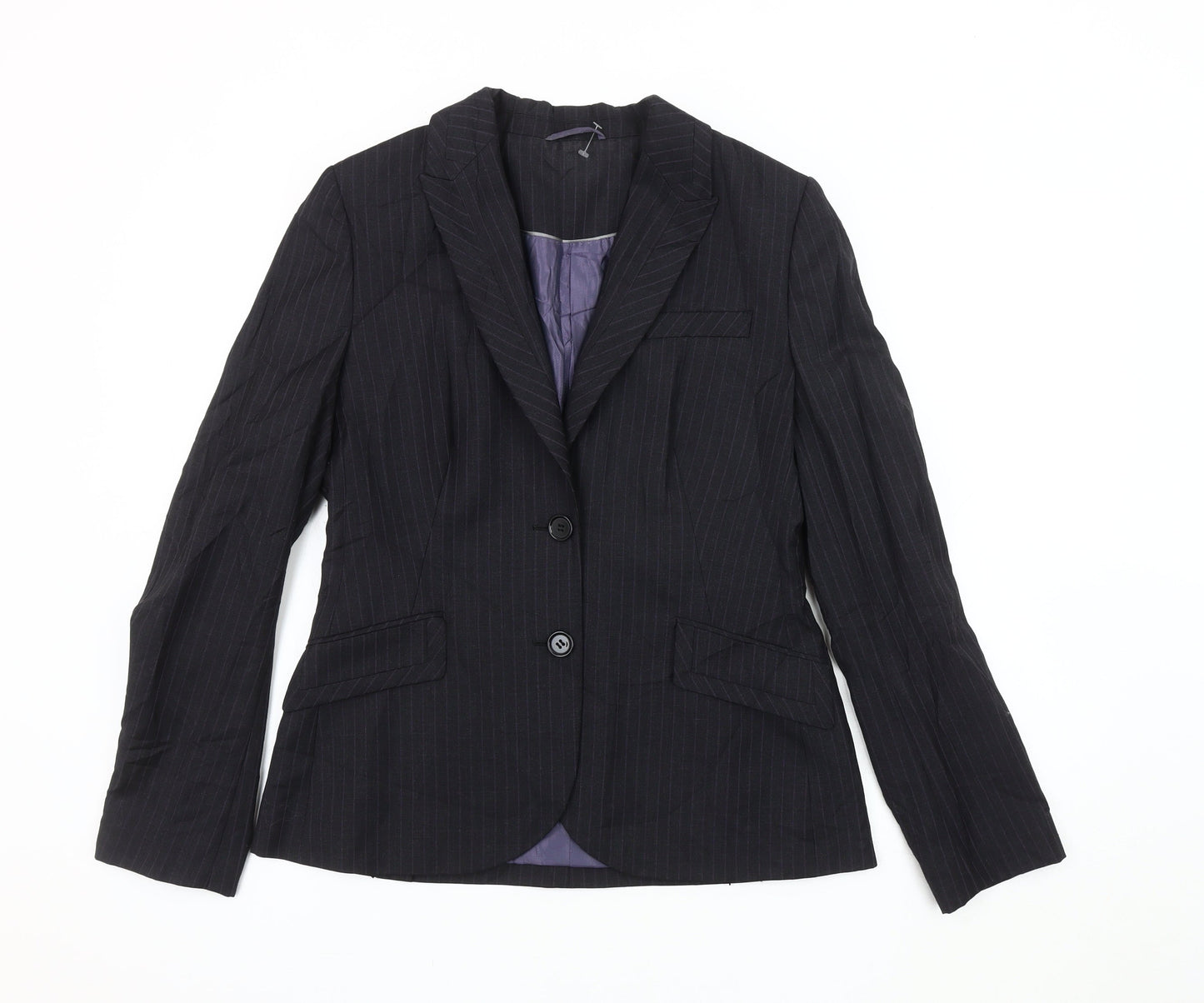 Austin Reed Women's Black Pinstripe Blazer Size 12
