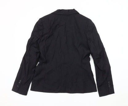 Austin Reed Women's Black Pinstripe Blazer Size 12