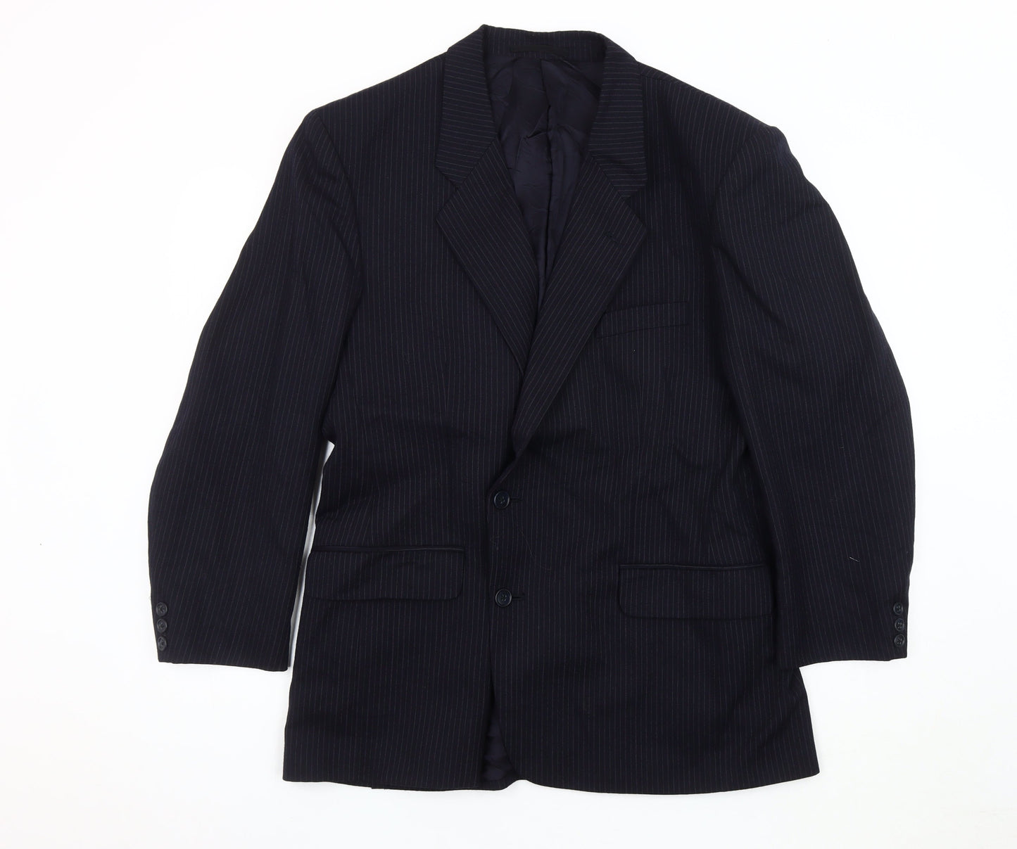 Mens UK Size 42 Dunn & Co Regular Blue Suit Jacket