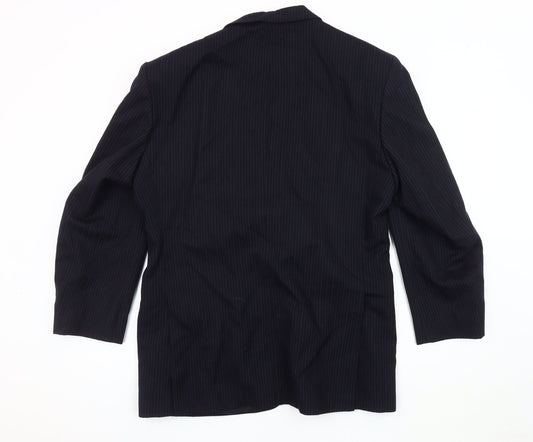 Mens UK Size 42 Dunn & Co Regular Blue Suit Jacket