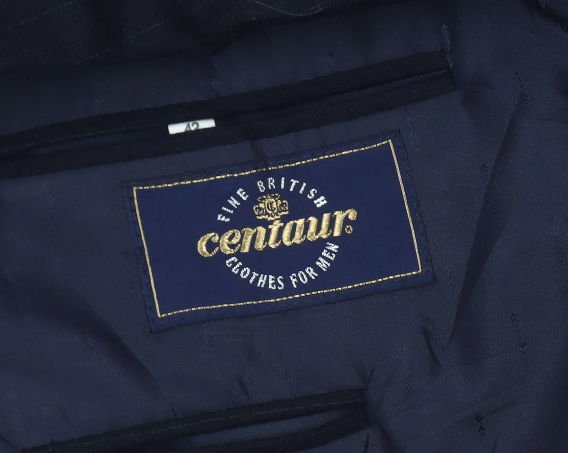 Mens UK Size 42 Centaur Regular Blue Suit Jacket