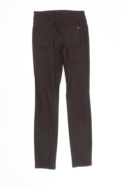 Womens UK Size 2XS Massimo Dutti Slim Fit Jegging Brown Trousers