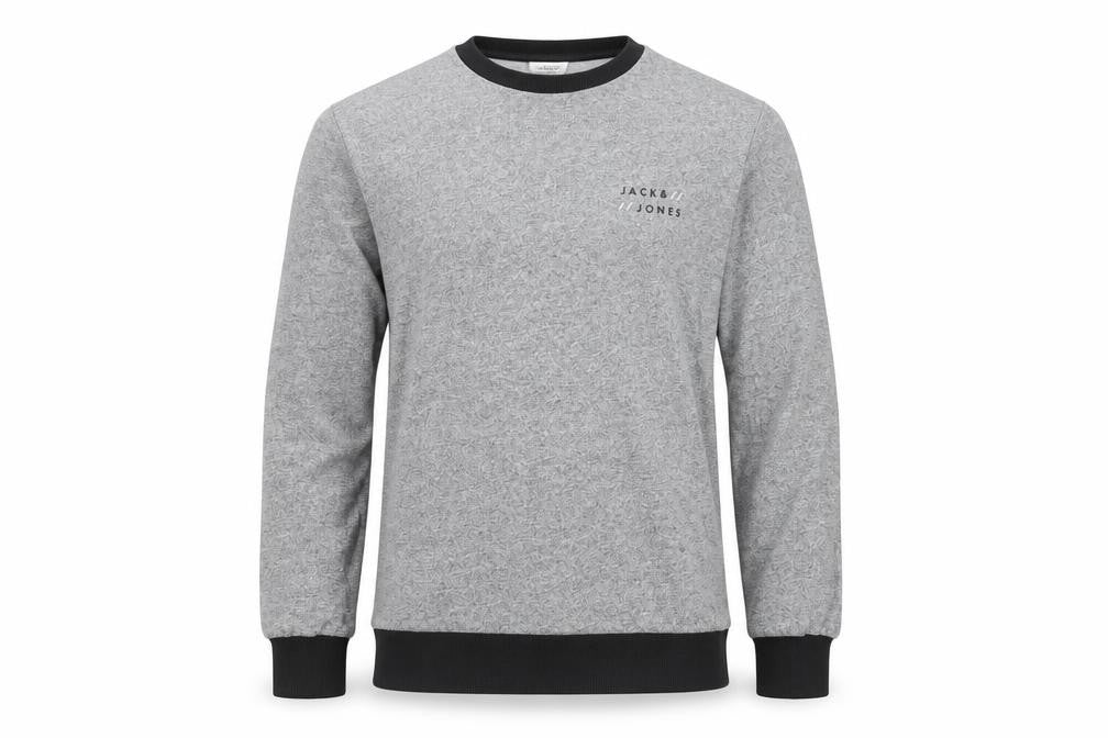 Mens UK Size L JACK & JONES Grey Pullover Jumper