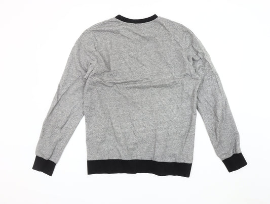 Jack & Jones Men’s Grey Pullover Jumper, Large, Crew Neck