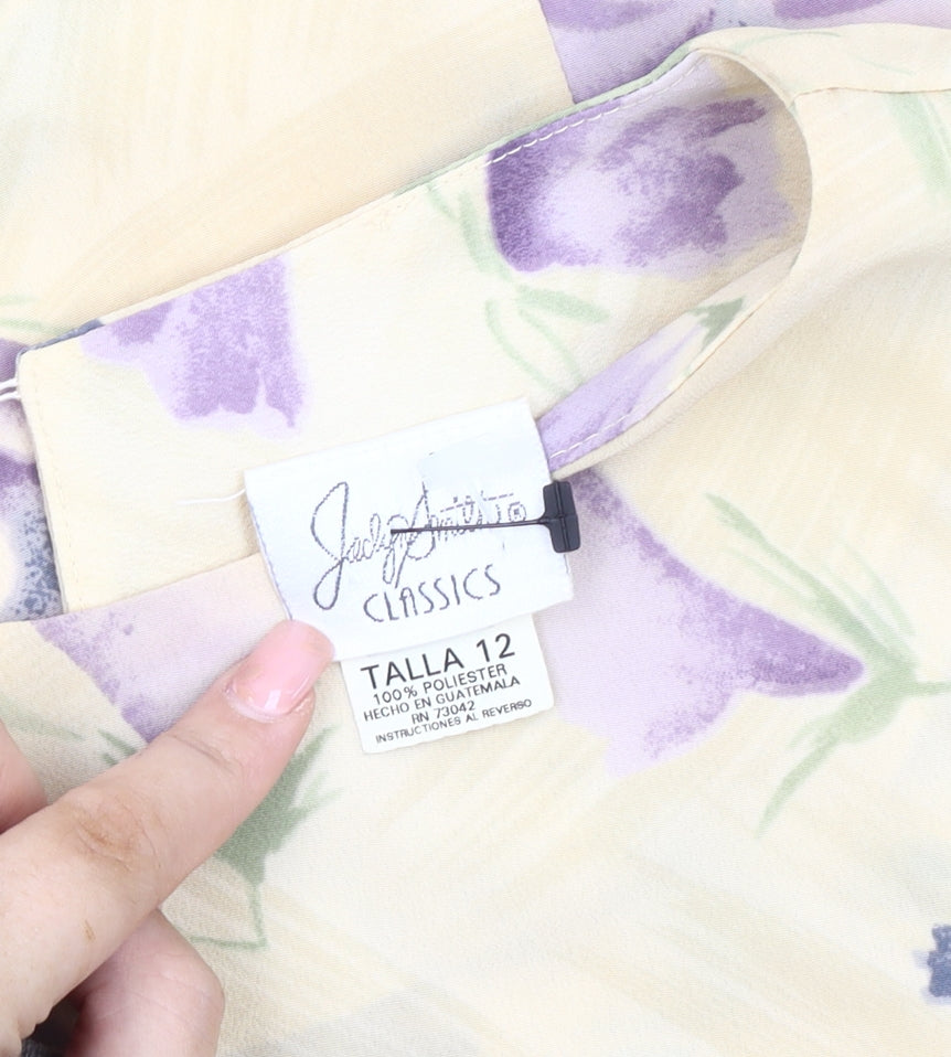 Judy Indiana Classics Women's Floral Blouse Size 12