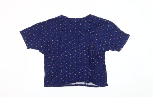 Womens UK Size 16 Marks and Spencer Blue Basic Blouse