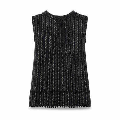 Scotch & Soda Women's Black Striped Blouse, Size S