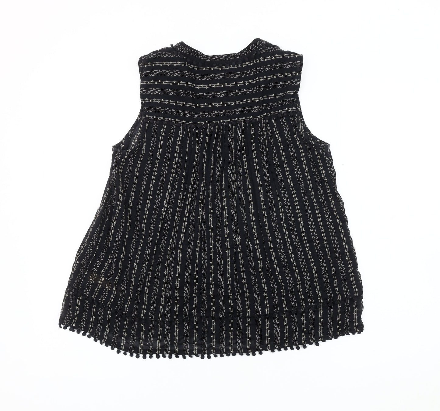 Scotch & Soda Women's Black Striped Blouse, Size S