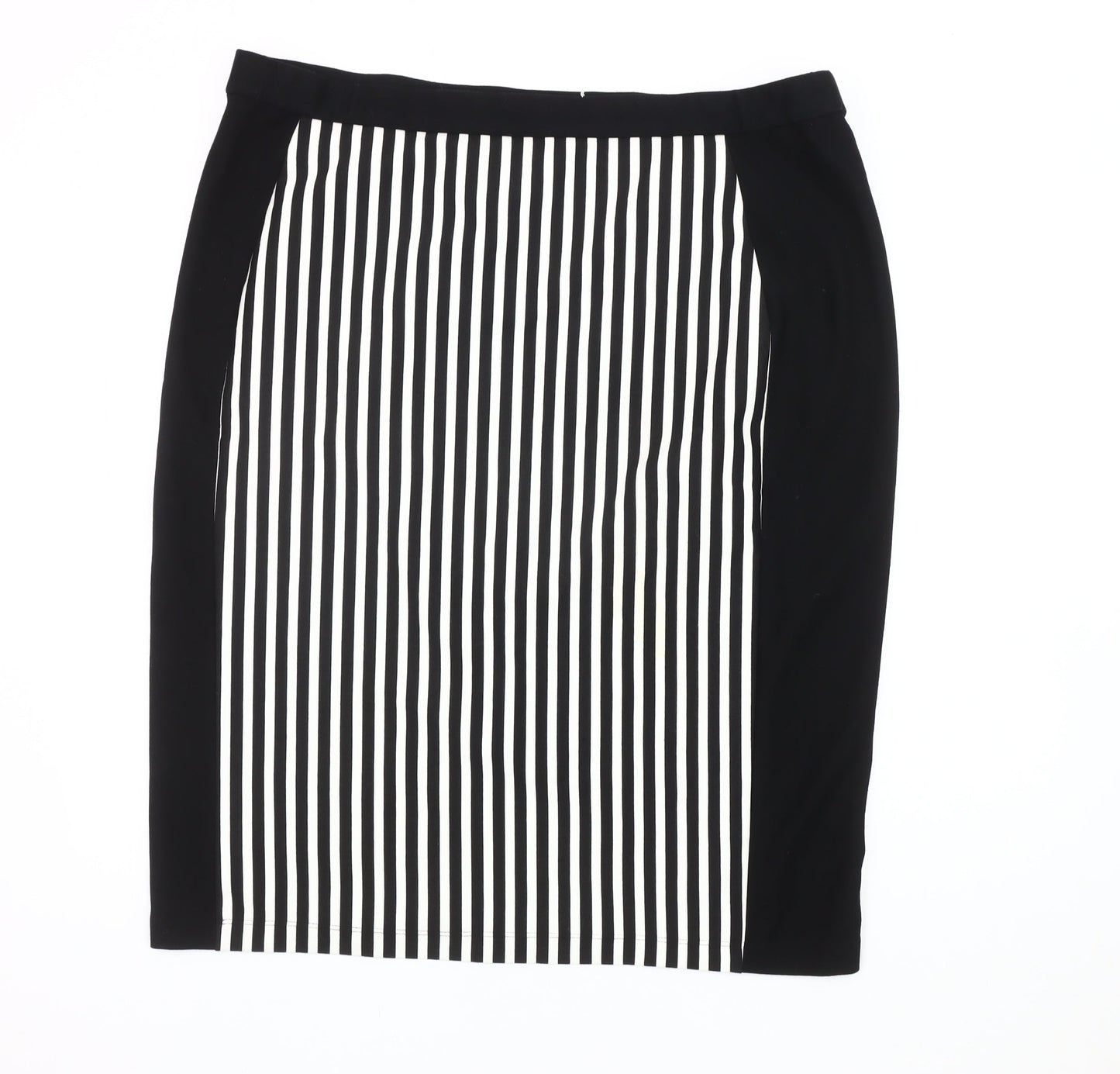 Kaleidoscope Women's Black Striped Pencil Skirt Size 20