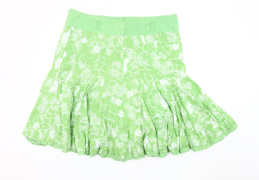 New Look Women's Green Floral Skirt, Size 18