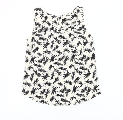 Womens UK Size 10 Oasis Black Basic Tank