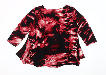 Womens UK Size 18 Saloos Red Tunic Blouse
