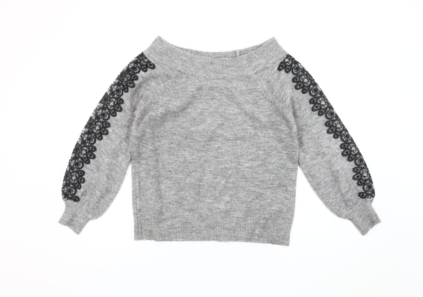Womens UK Size 8 Lipsy Grey Pullover Jumper