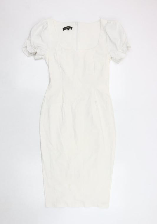 Vesper Women's Ivory Pencil Dress Size 12