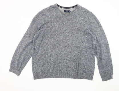 MAINE NEW ENGLAND Men's Grey Cotton Pullover Jumper 2XL