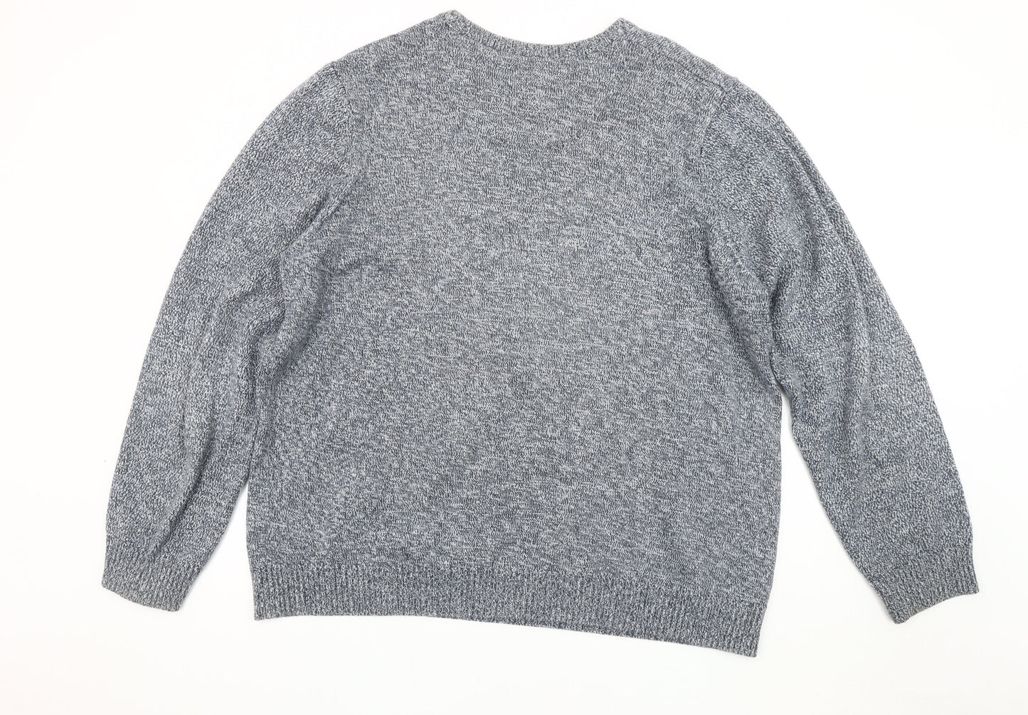 MAINE NEW ENGLAND Men's Grey Cotton Pullover Jumper 2XL