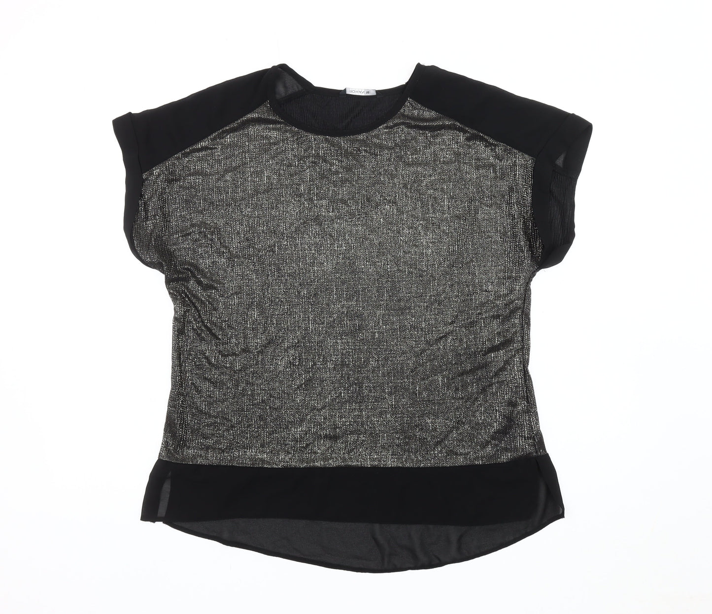 Roman Women's Black Short Sleeve Top