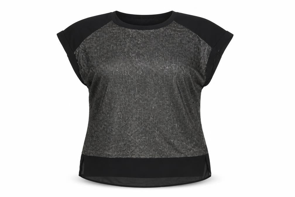 Roman Women's Black Short Sleeve Top