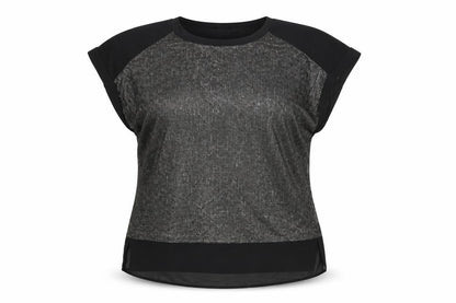 Roman Women's Black Short Sleeve Top