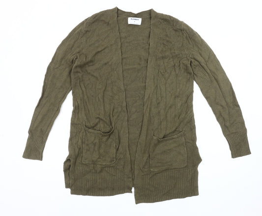 Womens UK Size M Old Navy Green Cardigan Jumper