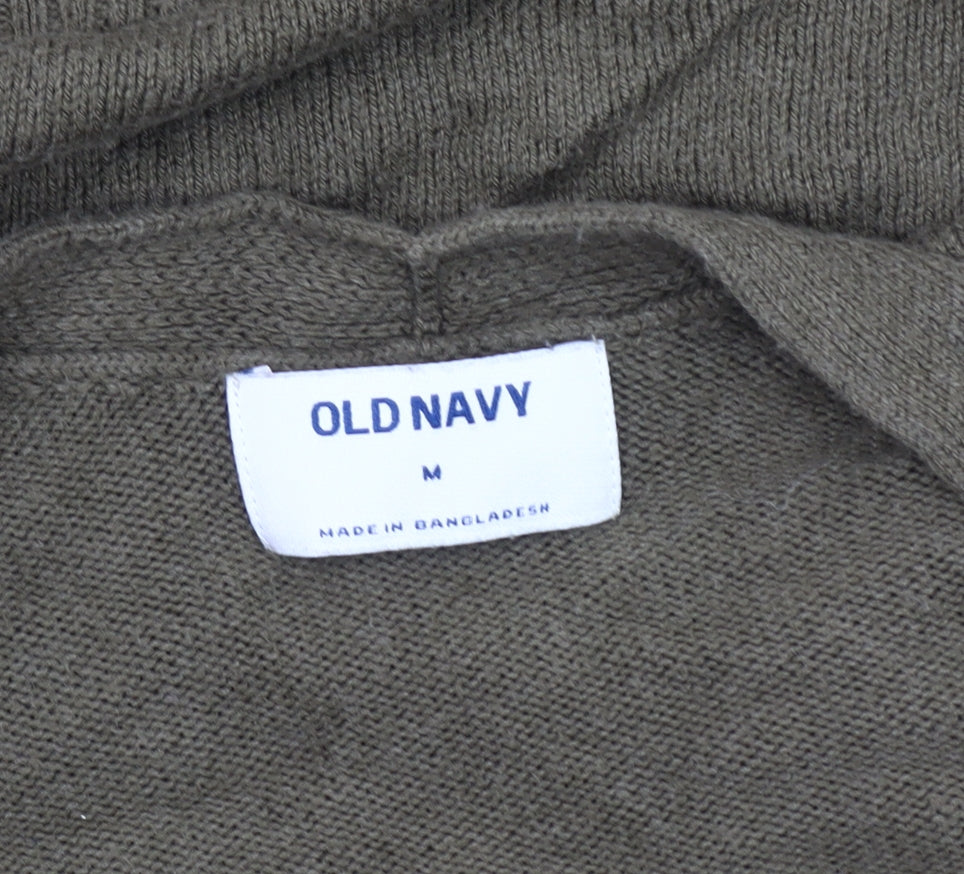 Womens UK Size M Old Navy Green Cardigan Jumper