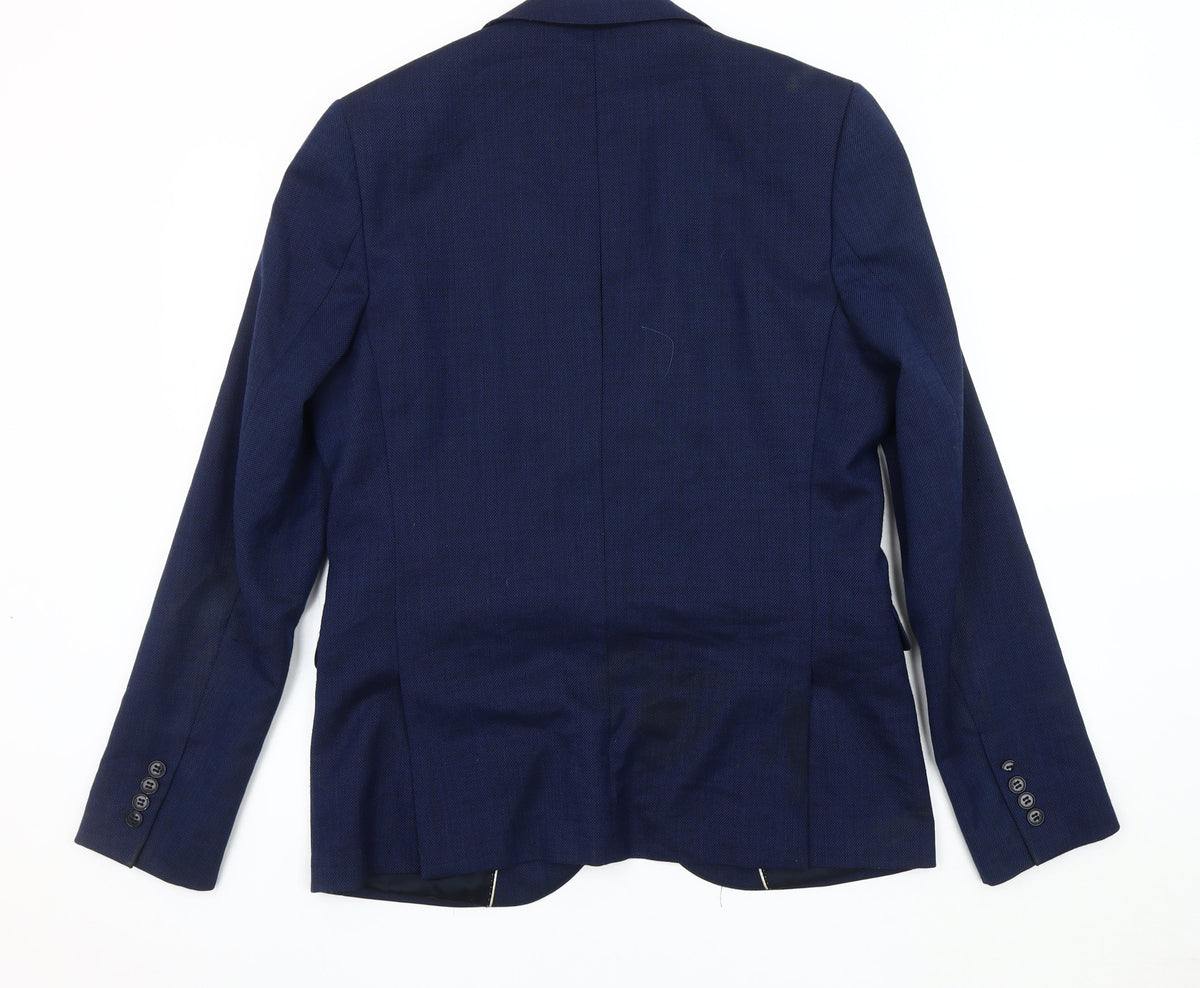 Mens UK Size 40 Topman Regular Blue Suit Jacket