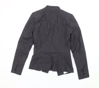 H&M Women's Grey Blazer - Size 6 Classic Fit