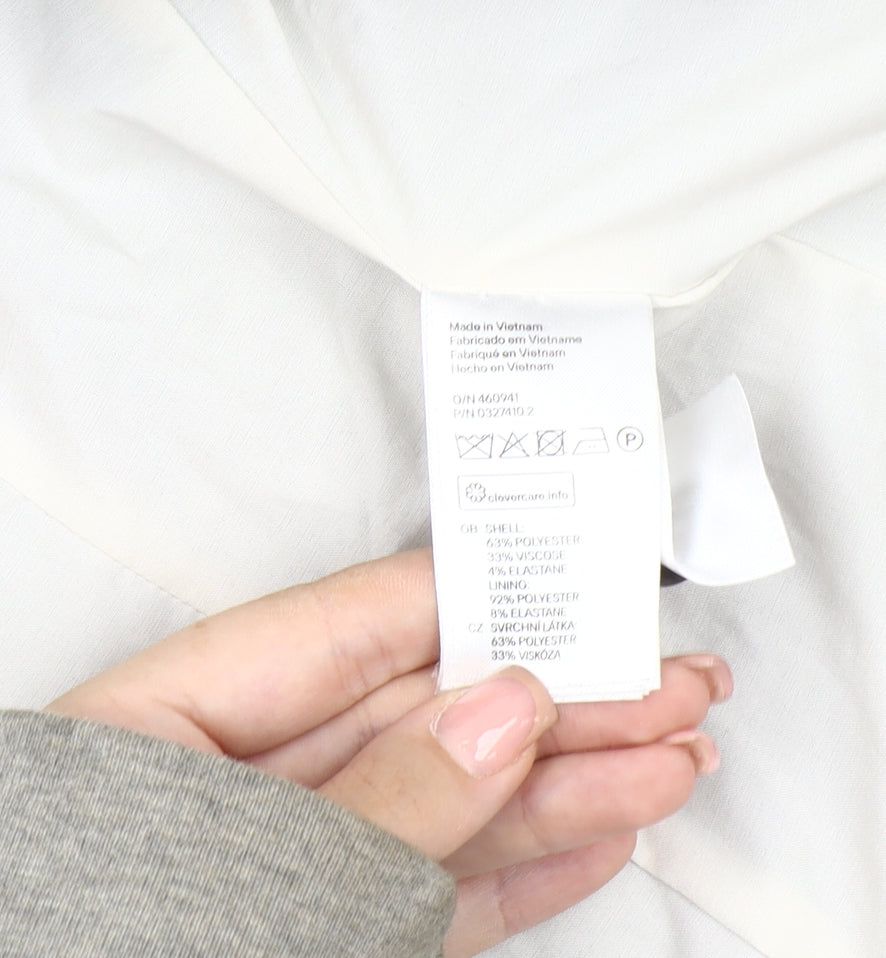 H&M Women's Grey Blazer - Size 6 Classic Fit