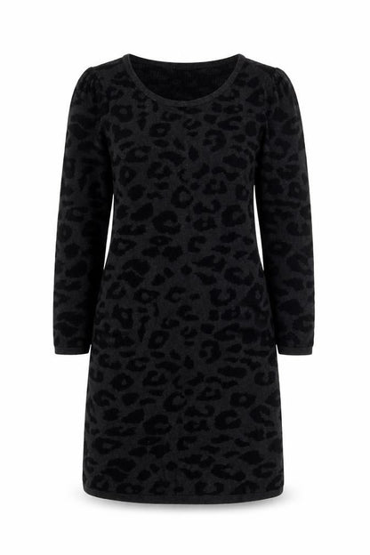 Soaked in Luxury Women's Black Animal Print Shift Dress - Size S