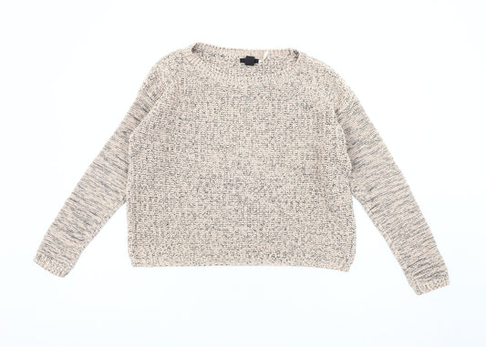 Forever 21 Women's Beige Knit Pullover Jumper, Size S