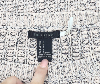 Forever 21 Women's Beige Knit Pullover Jumper, Size S