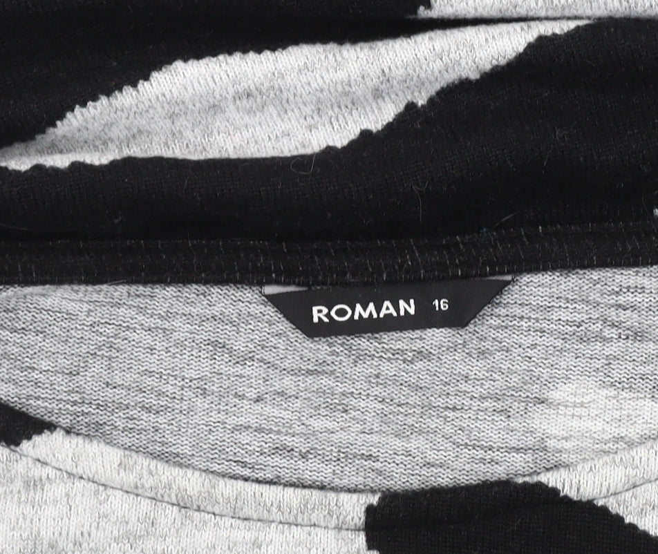 Womens UK Size 16 Roman Multicoloured Pullover Jumper