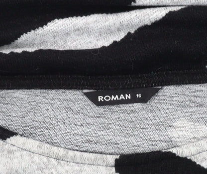 Womens UK Size 16 Roman Multicoloured Pullover Jumper