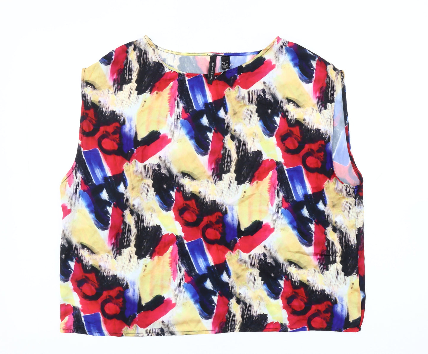 Womens UK Size 16 MNG Collection Multicoloured Basic Blouse