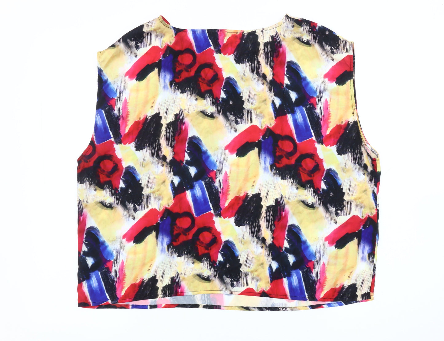 Womens UK Size 16 MNG Collection Multicoloured Basic Blouse