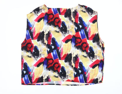 Womens UK Size 16 MNG Collection Multicoloured Basic Blouse