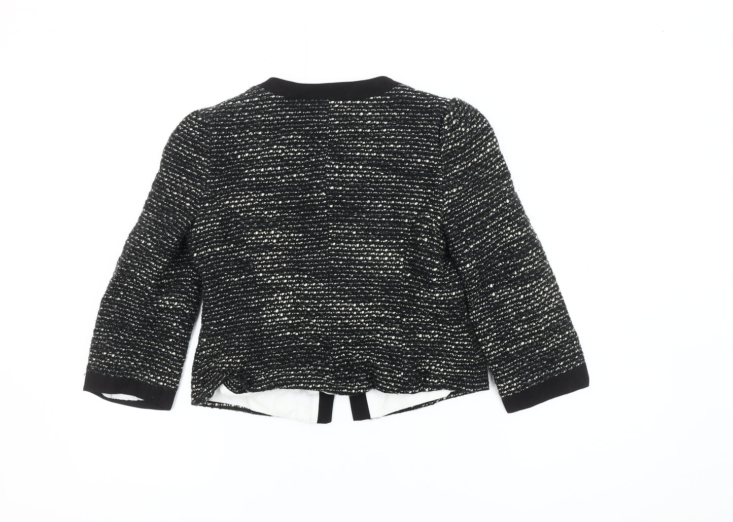 New Look Women's Black Bouclé Blazer Size 10