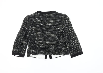 New Look Women's Black Bouclé Blazer Size 10