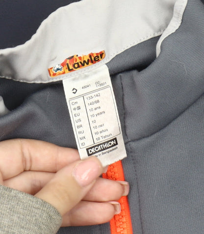 Decathlon Boys Grey 1/2 Zip Sweatshirt, 10-11 Years