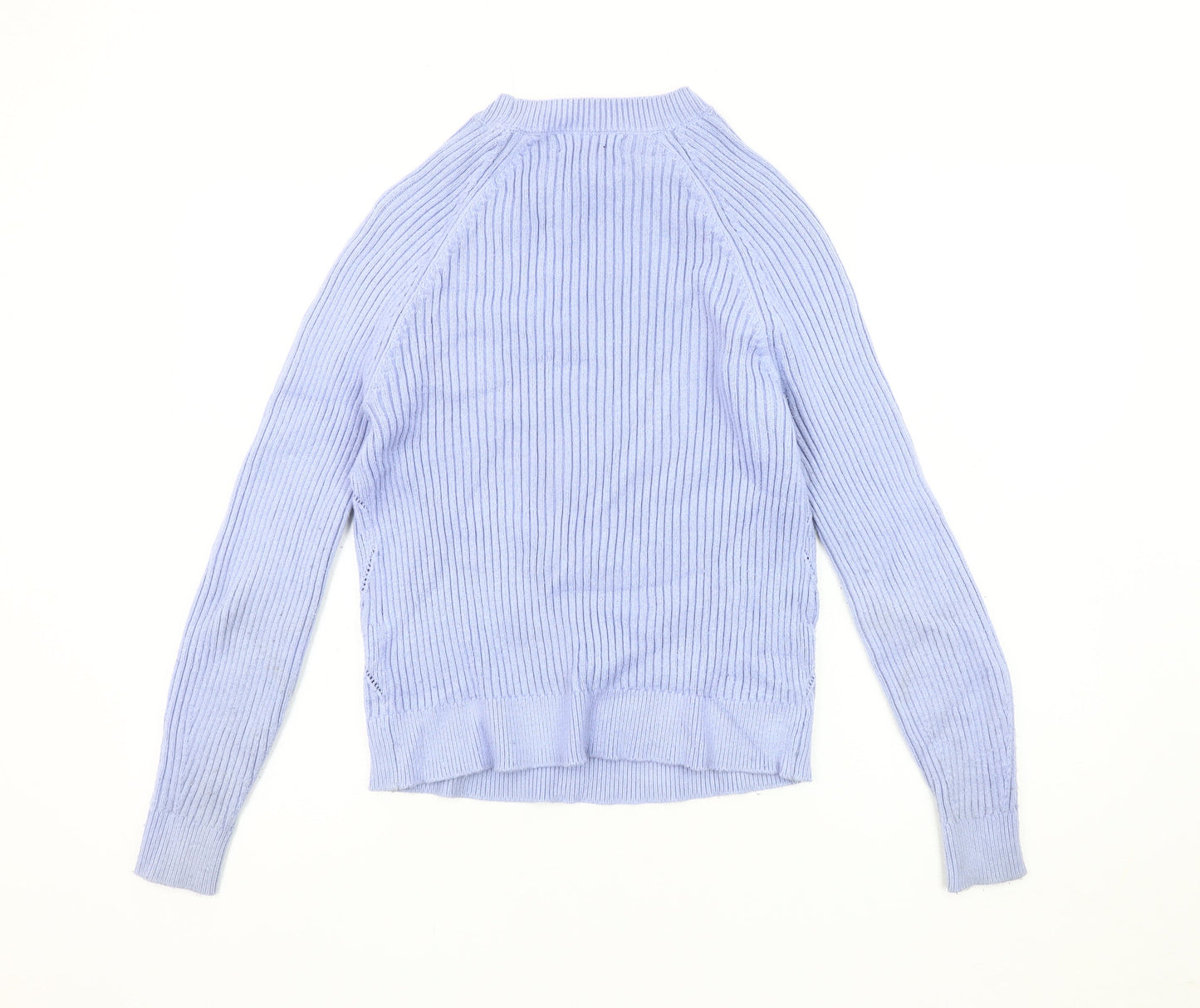 Womens UK Size S Marks and Spencer Blue Pullover Jumper