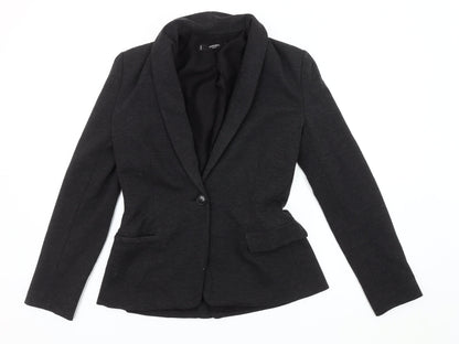 Mango Women's Black Blazer S, Classic Shawl Lapel