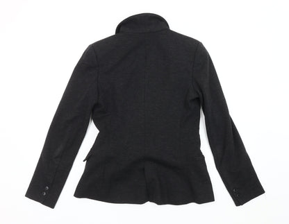 Mango Women's Black Blazer S, Classic Shawl Lapel