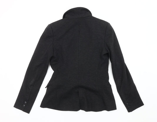 Mango Women's Black Blazer S, Classic Shawl Lapel